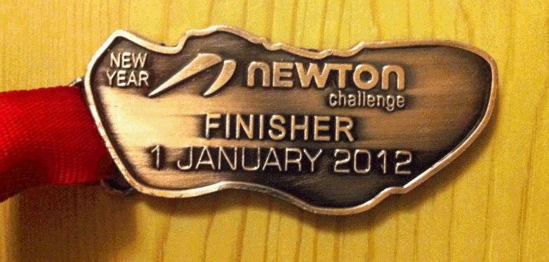 New Year NEWTON CHALLENGE: 25km Finisher Medal