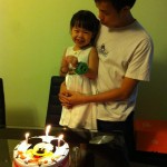 Chloe,爸爸与生日蛋糕