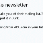 outlook.com的Unsubscribe newsletter