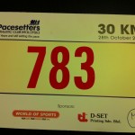Pacesetters 30km Race Bib Number