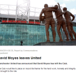Moyes Leaves United